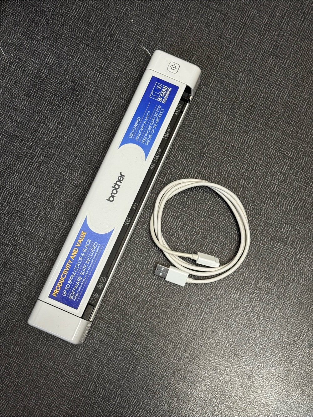 Brother DS-620 Mobile Document Scanner in White